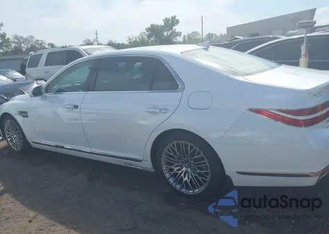 2021 Genesis G90 5.0 Ultimate Awd z USA, uszkodzony, nr VIN KMTF54PH9MU089274